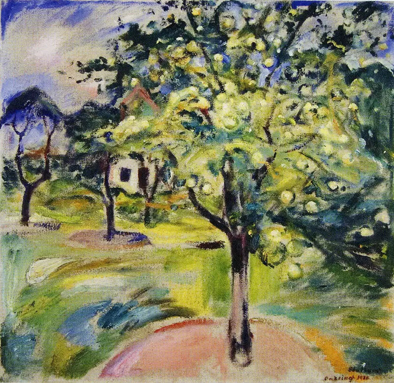 Apple Tree in the Garden at Ekely - Edvard Munch
