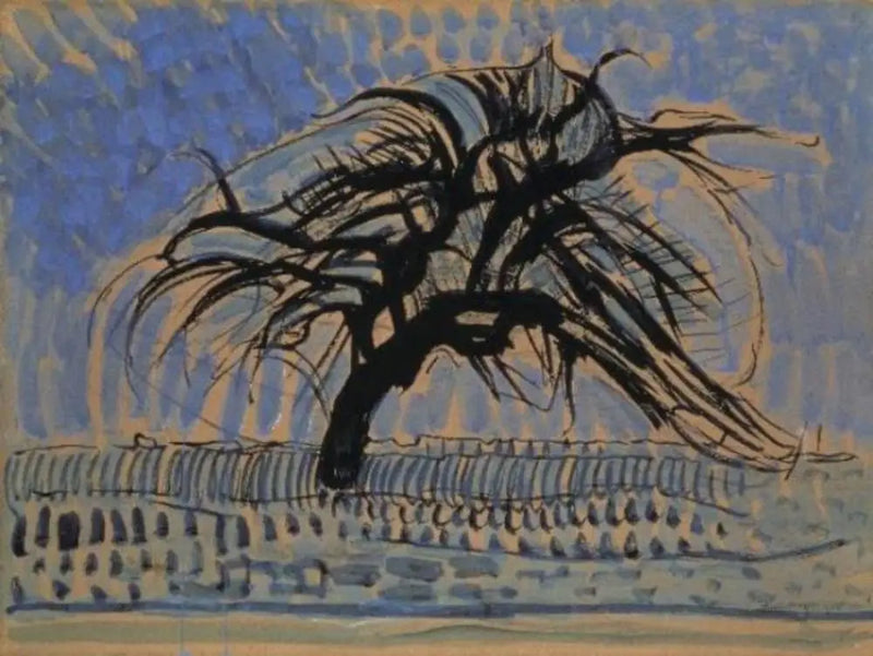 Blue Apple Tree - Piet Mondrian