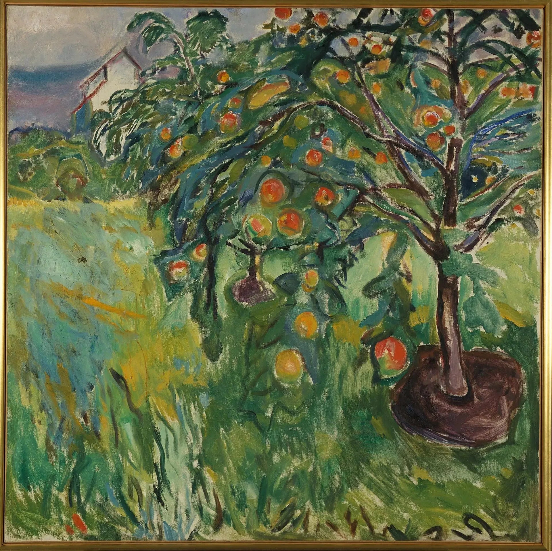 Pommier près du studio - Edvard Munch image 1 copie peinte à la main à l’huile