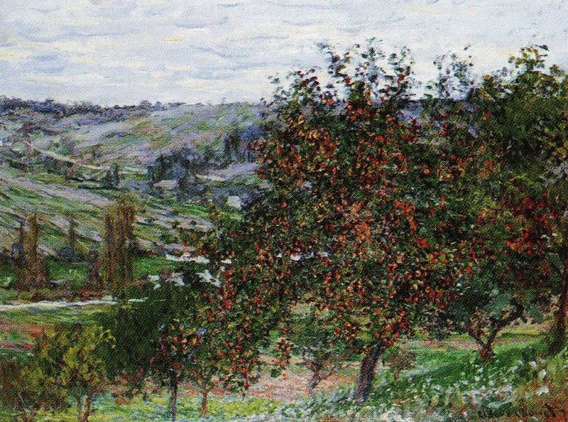 Apple trees near Vétheuil W488 - Claude Monet