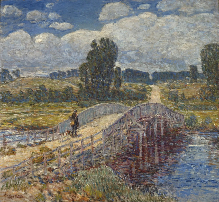 Old Lyme Bridge - Childe Hassam