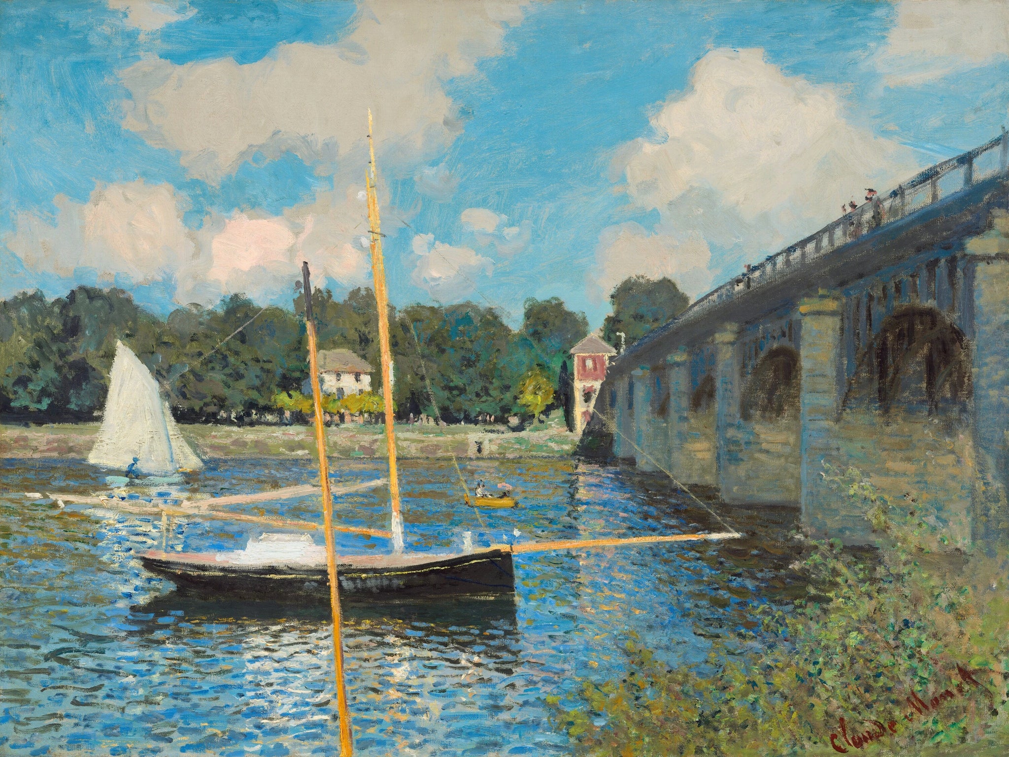 Le Pont d’Argenteuil W312 par Claude Monet, 1874, National Gallery of Art