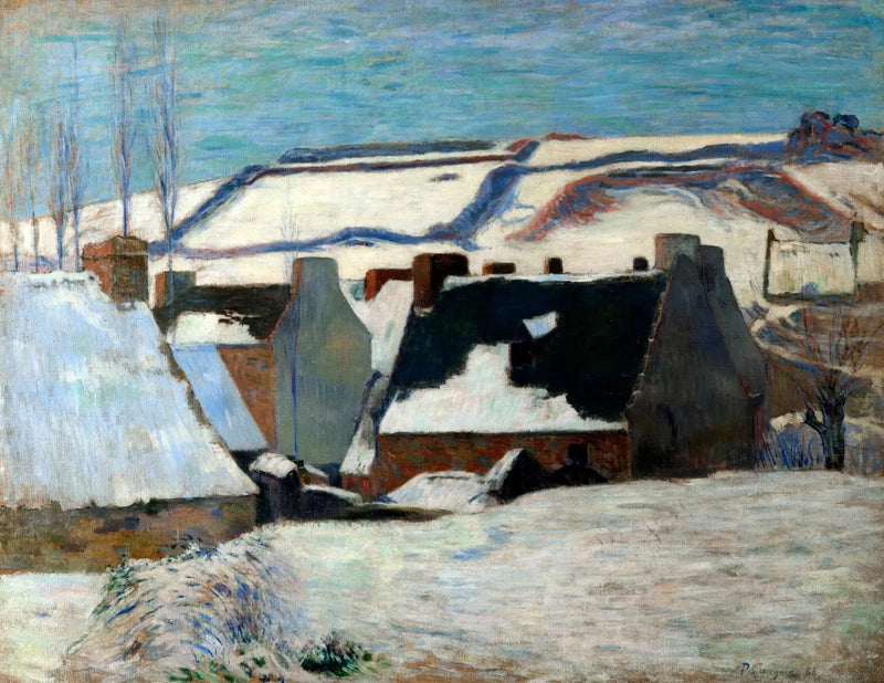 Pont-Aven Under the Snow - Paul Gauguin