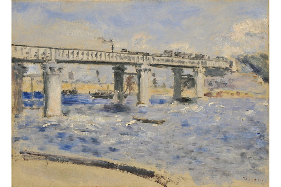 Railway Bridge at Argenteuil - Pierre-Auguste Renoir