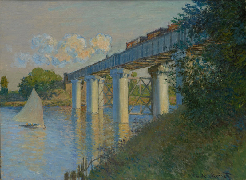 The Railway Bridge in Argenteuil W318 - Claude Monet
