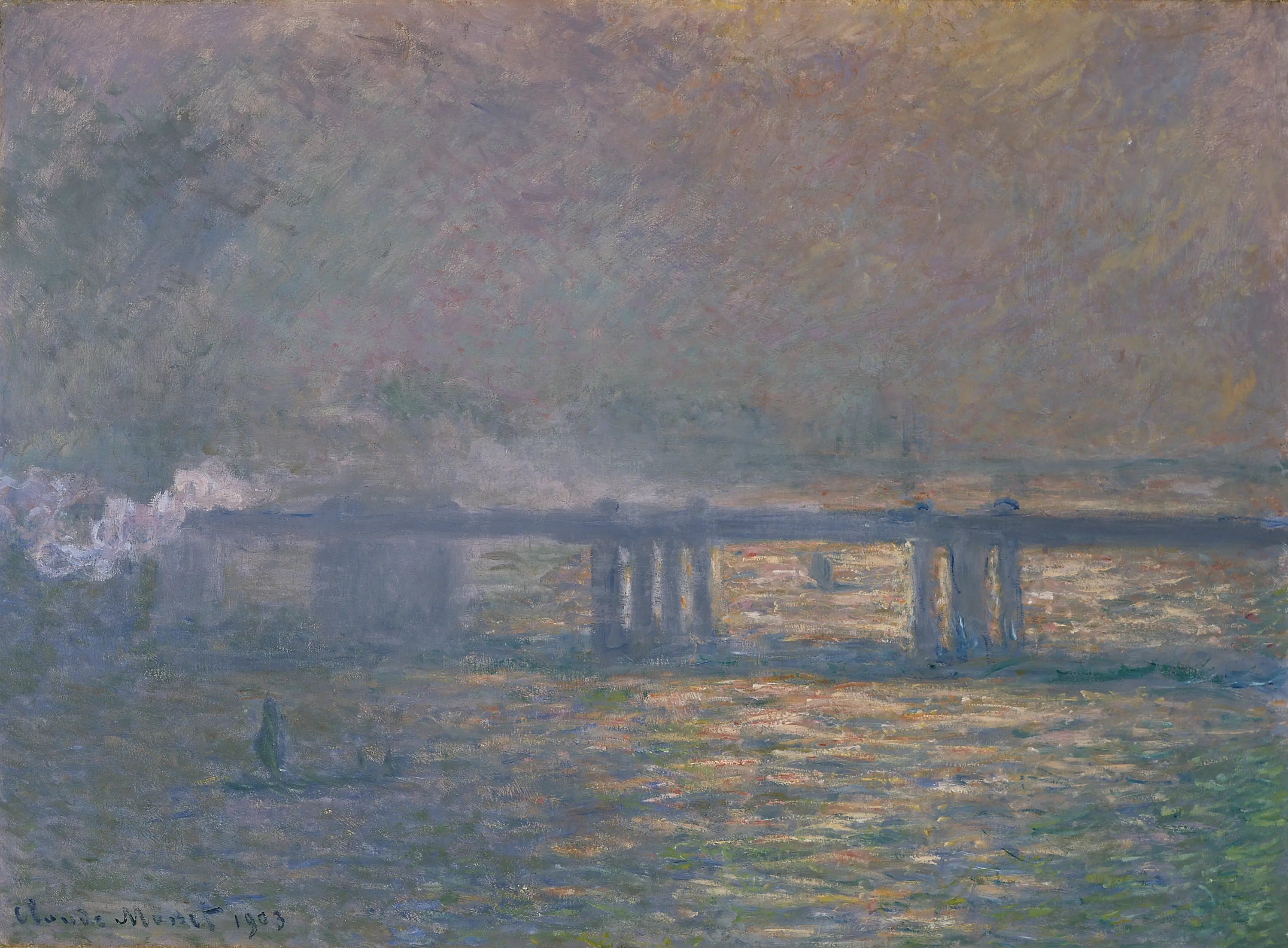 Pont de Charing - Claude Monet image 1 reproduction réalisée par Alpha Reproduction