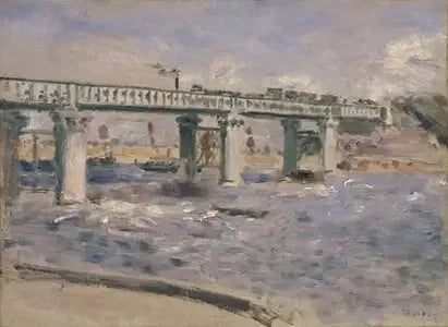 Railway Bridge at Argenteuil - Pierre-Auguste Renoir