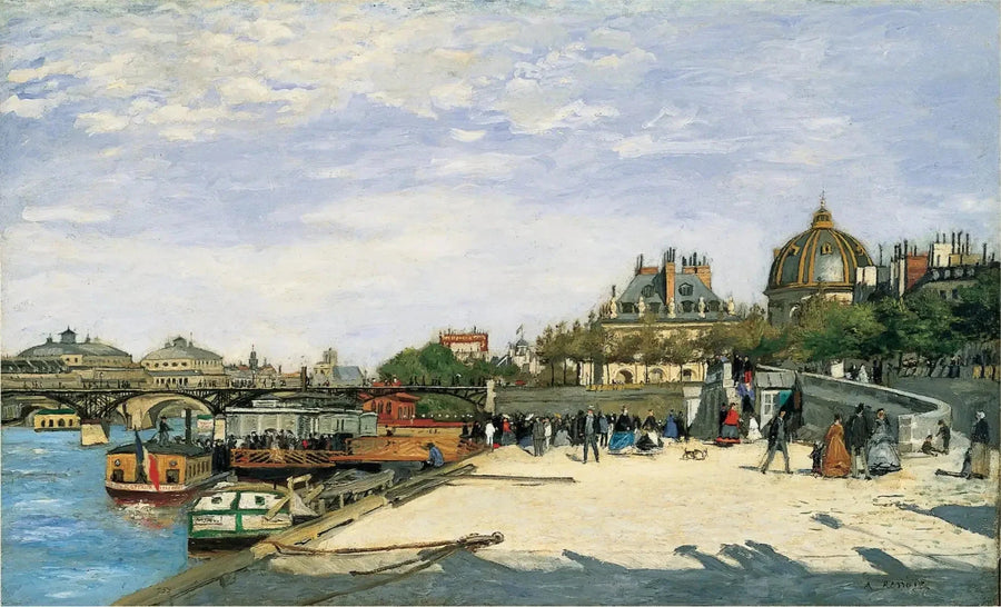 The Bridge of Arts and the Institute - Pierre-Auguste Renoir