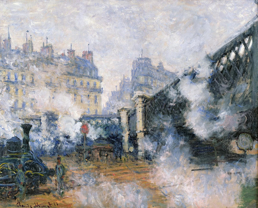 The Pont de l'Europe, Saint-Lazare station W442 - Claude Monet
