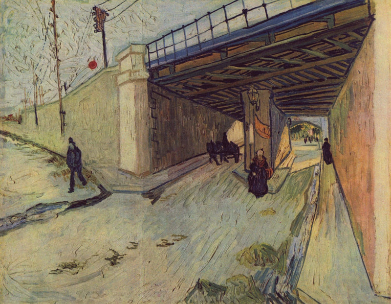 Railway bridge on Montmajour Avenue, Arles, The - Vincent van Gogh