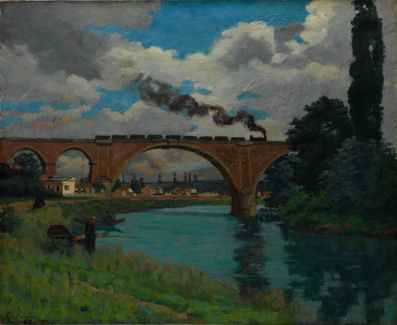 Railway bridge over the Marne at Joinville - Armand Guillaumin