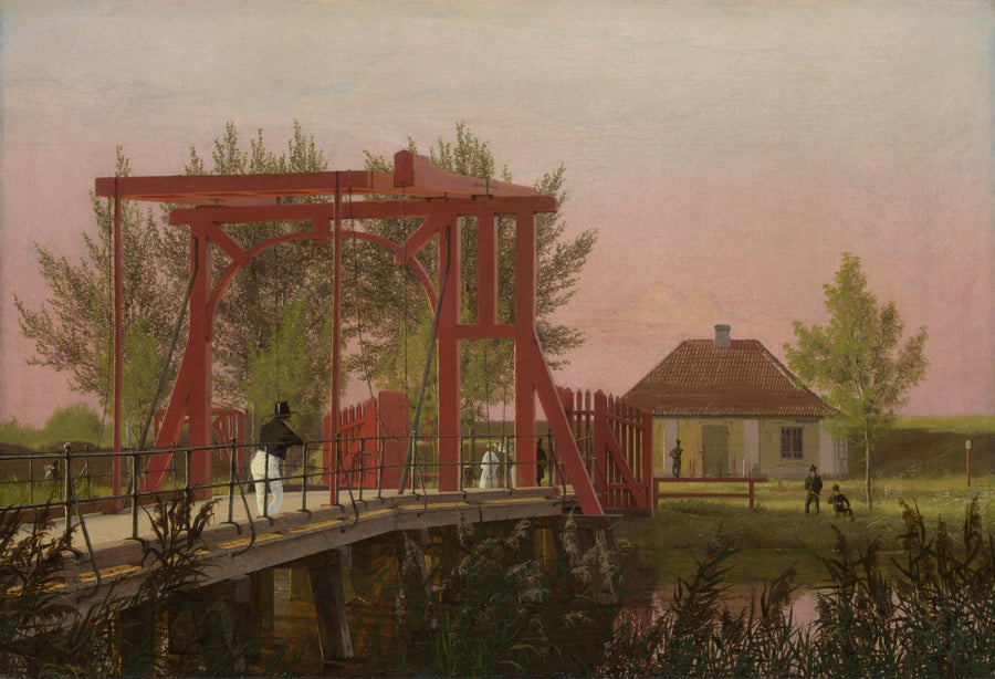 Le pont-levis nord de la Citadelle de Copenhague - Christen Købke