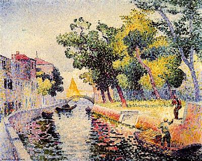 Pont San Trovaso, Venice - Henri-Edmond Cross