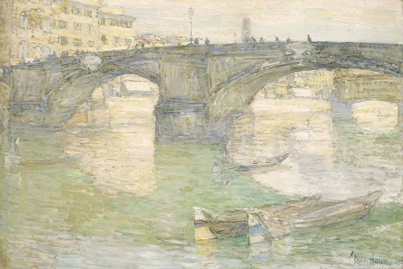 Santa Trinità Bridge - Childe Hassam