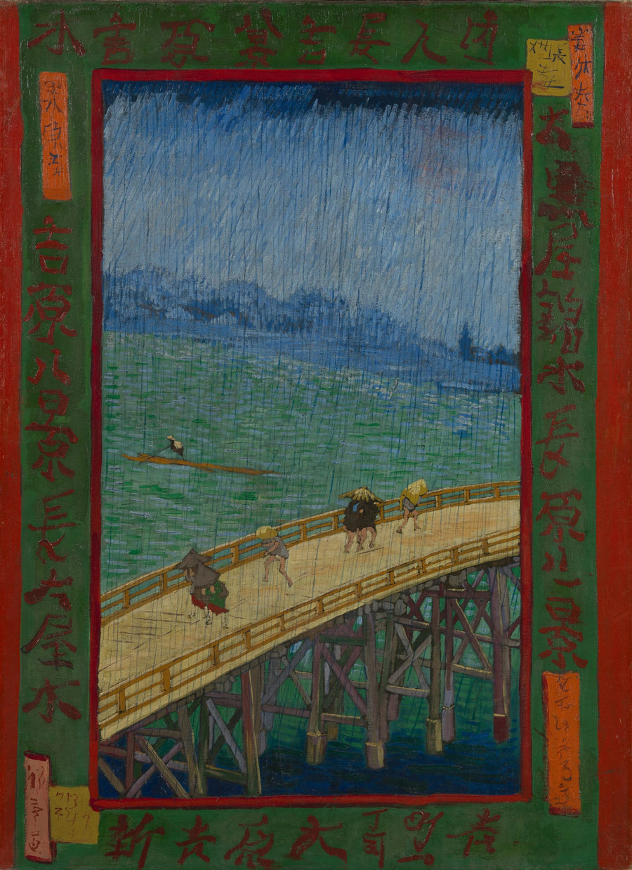Bridge in the Rain, after Hiroshige - Vincent van Gogh