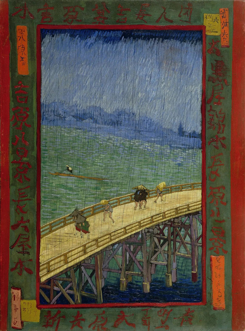 Bridge in the Rain, after Hiroshige - Vincent van Gogh