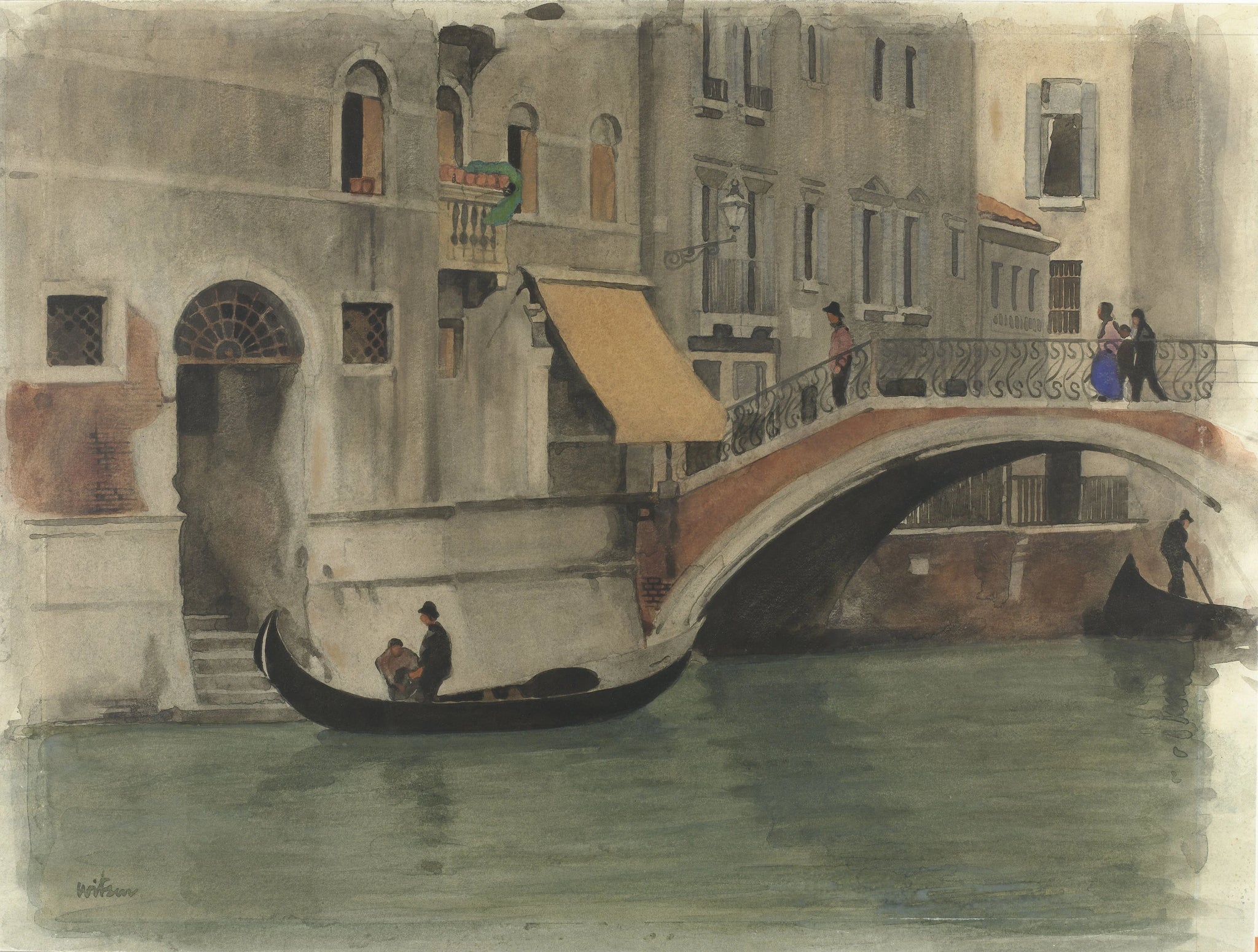 Pont sur un canal à Venise - Willem Witsen