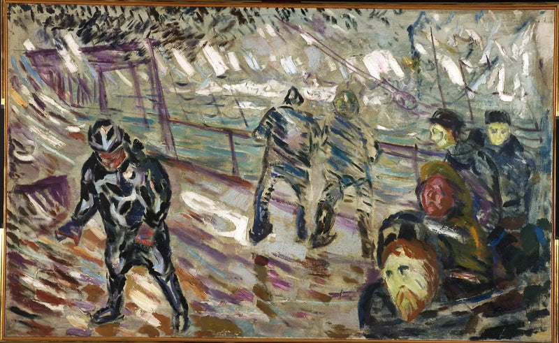 Ship's Pontoon in the Storm - Edvard Munch