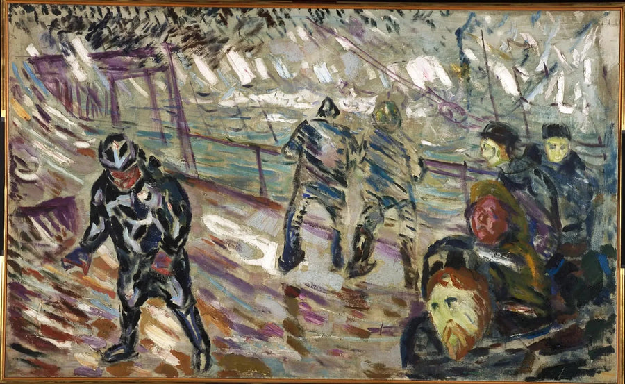 Ship's Pontoon in the Storm - Edvard Munch