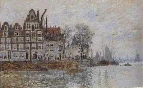 The Port of Amsterdam, circa 1873 - Claude Monet