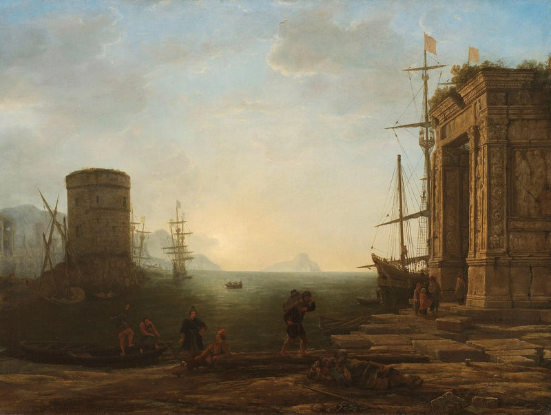 Port at sunrise - Claude Lorrain