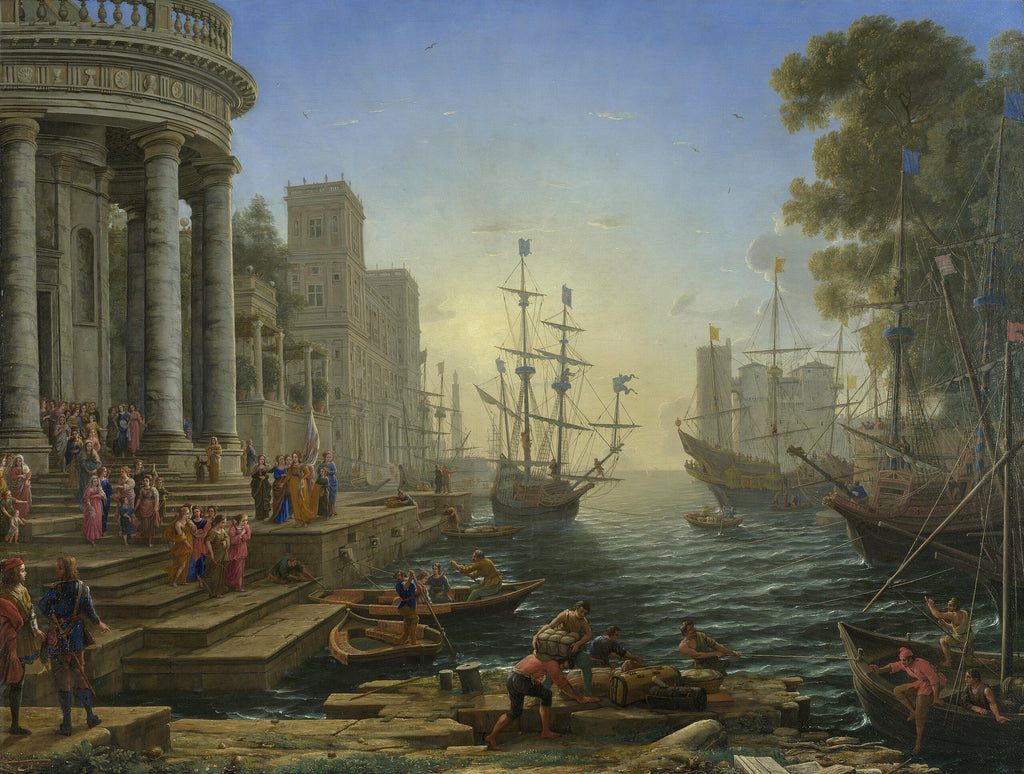 Port with Sainte Ursule Embarkation - Claude Lorrain