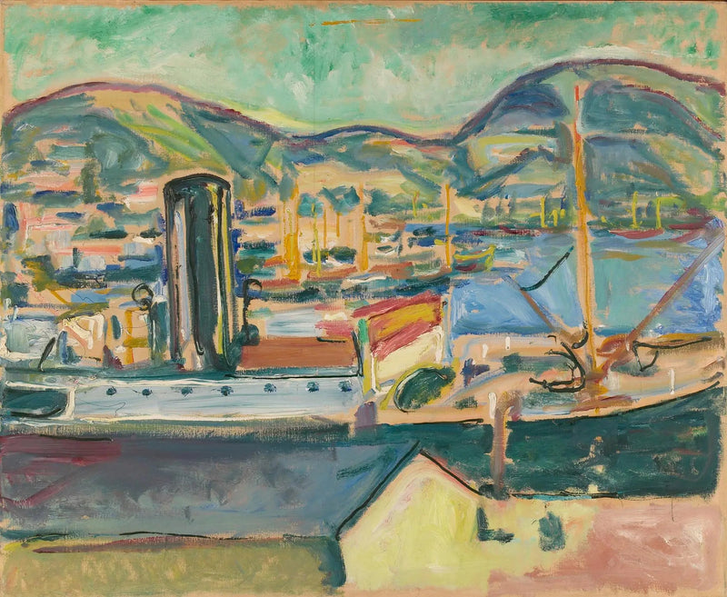 Port of Bergen - Edvard Munch