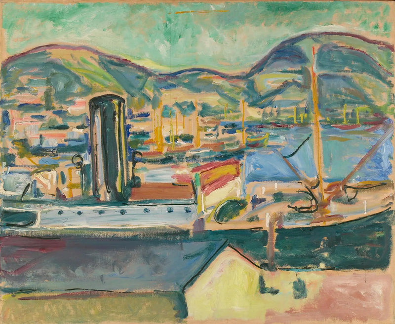 Port of Bergen - Edvard Munch