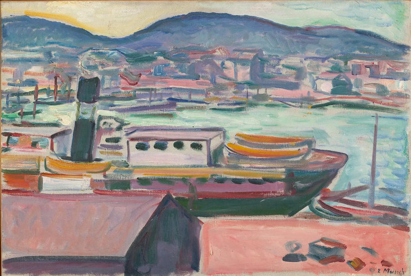 Port of Bergen - Edvard Munch