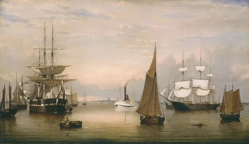 Boston Harbor (1856) - Fitz Henry Lane