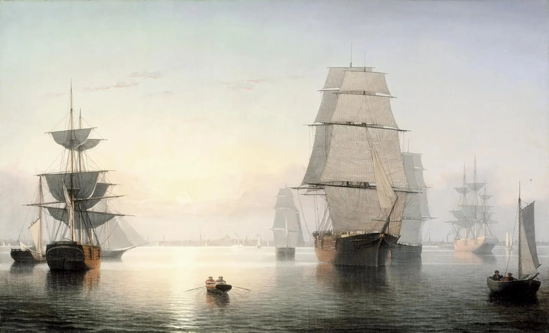 Boston Harbor, Sunset - Fitz Henry Lane