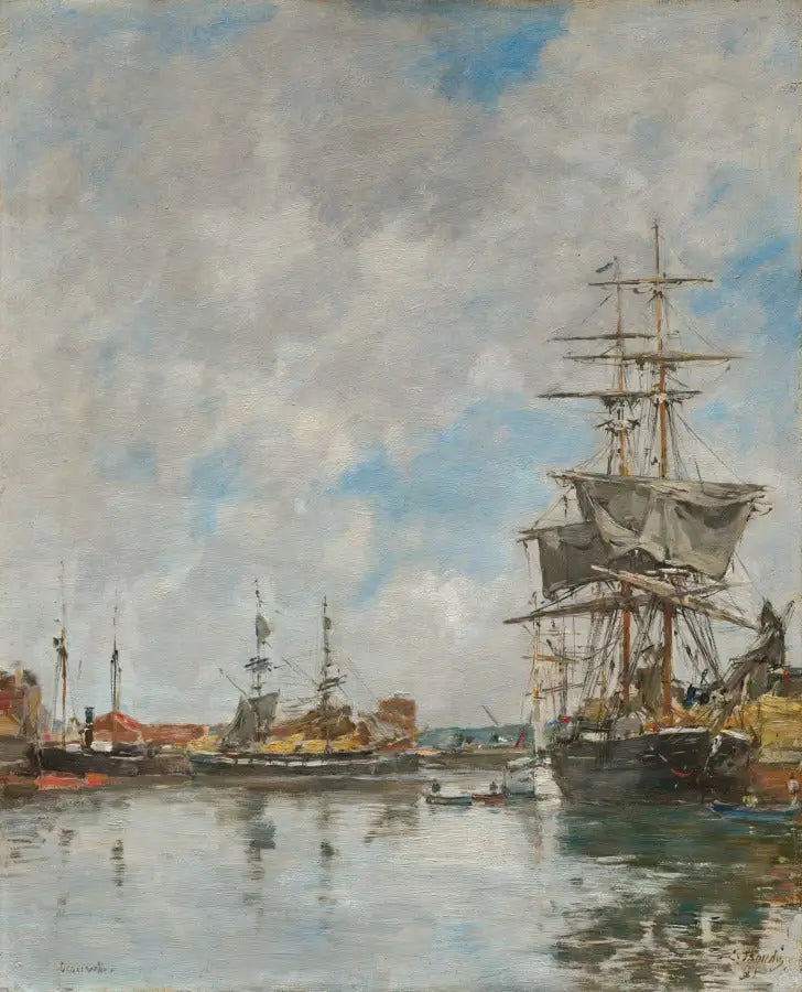 Port of Deauville - Eugène Boudin