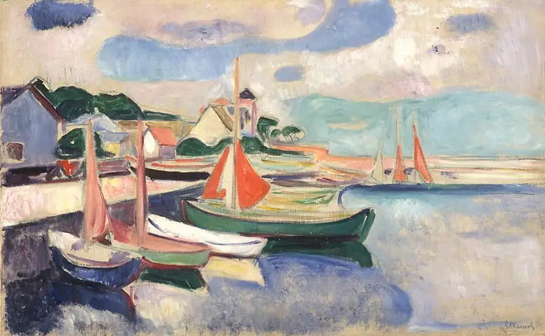 Taarbæk Harbor - Edvard Munch