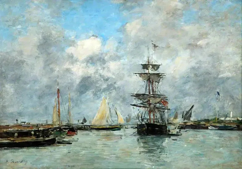 Port of Trouville - Eugène Boudin