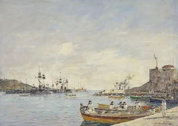 Port of Villefranche - Eugène Boudin