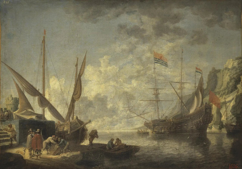 Maritime port - David Teniers the Younger