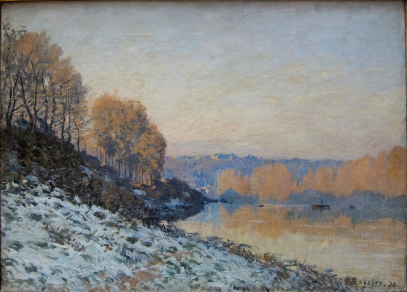 Port-Marly, white frost - Alfred Sisley