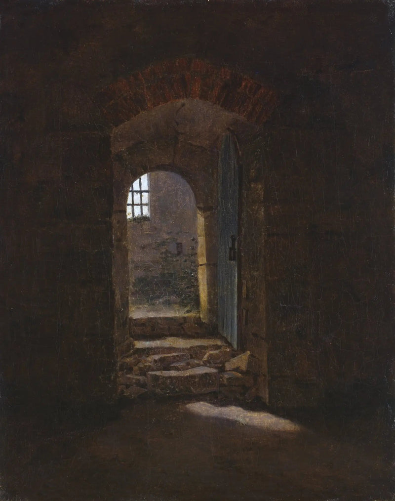 entrance door at Meissen - Caspar David Friedrich
