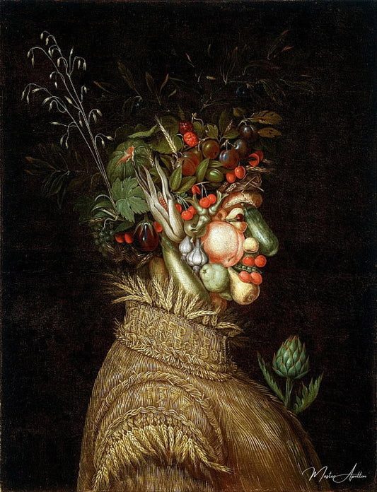 Portrait allégorique : "été" - Arcimboldo - Reproductions de tableaux et peintures haut de gamme