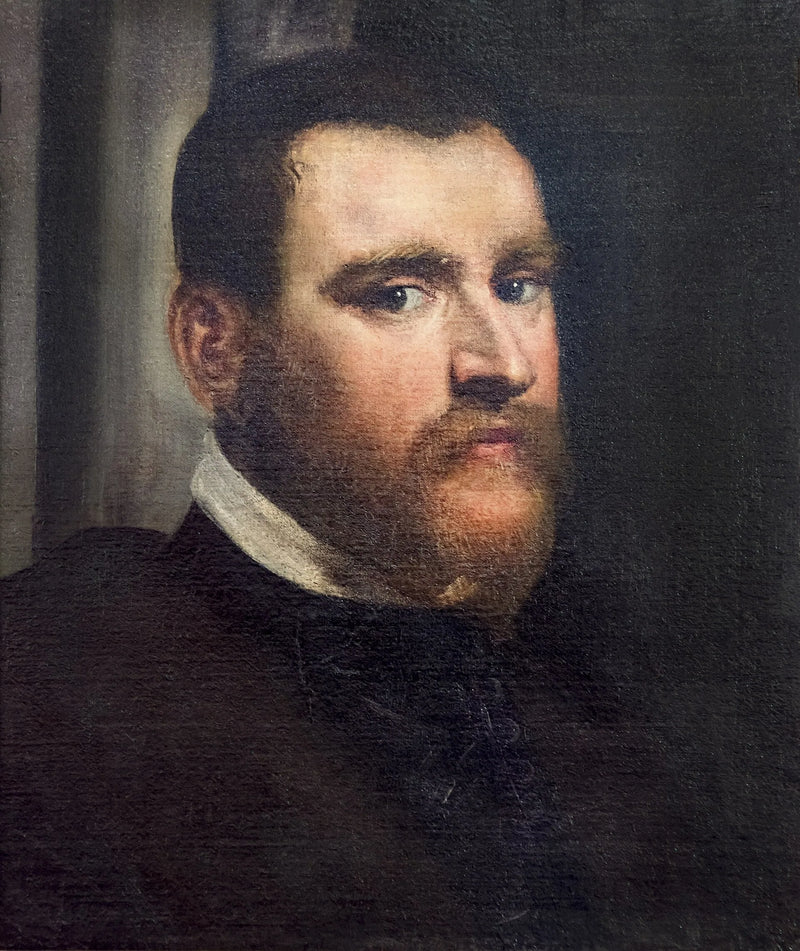 Portrait attribué au noble vénitien Zuan Pietro Ghisi - Jacopo Tintoretto