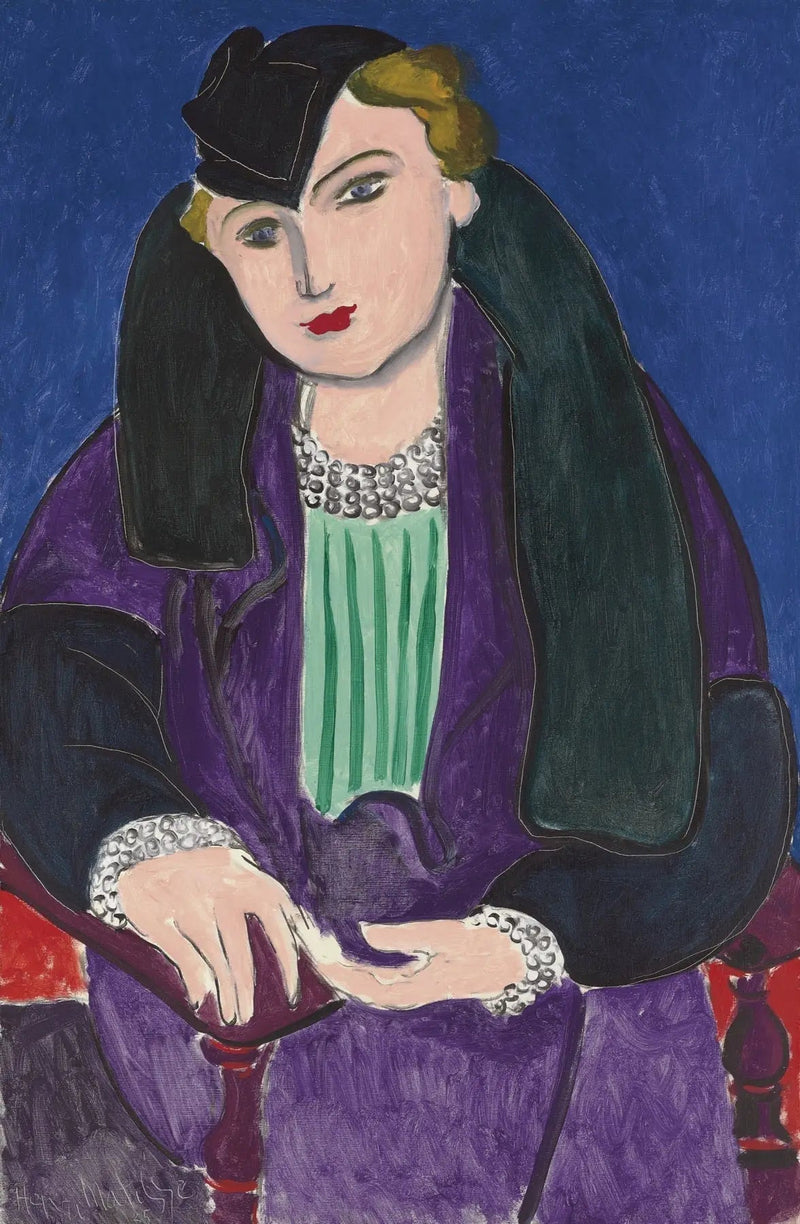Portrait in a Blue Coat - Henri Matisse