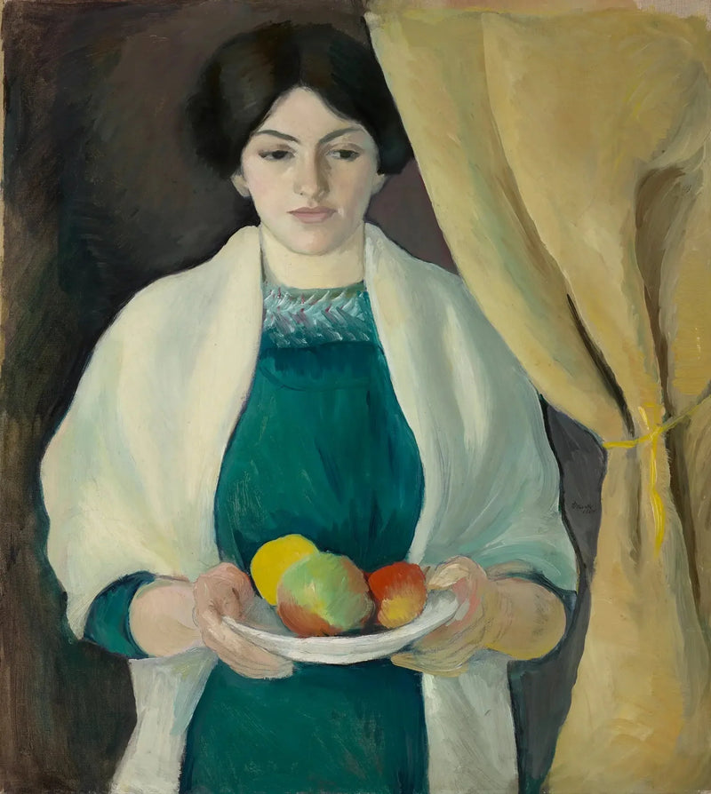 Portrait with Apples - August Macke