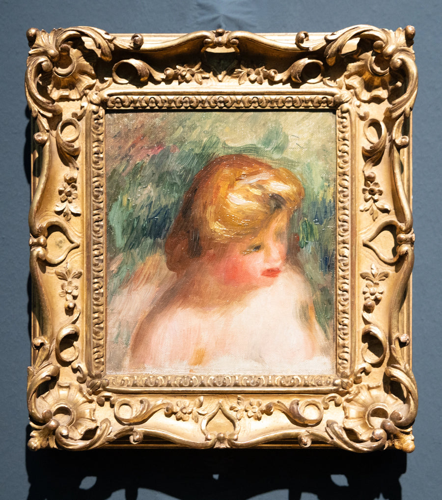 Bust portrait of a young woman - Pierre-Auguste Renoir