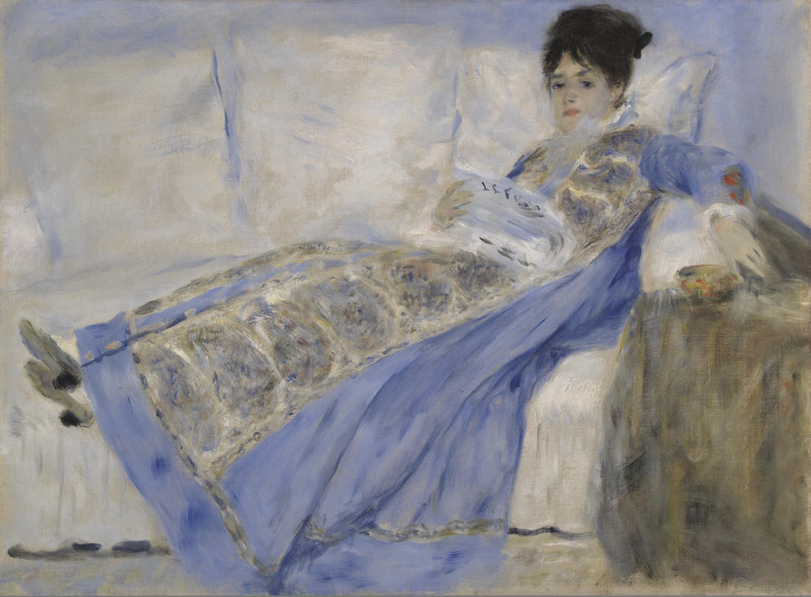 Madame Monet Reading - Pierre-Auguste Renoir
