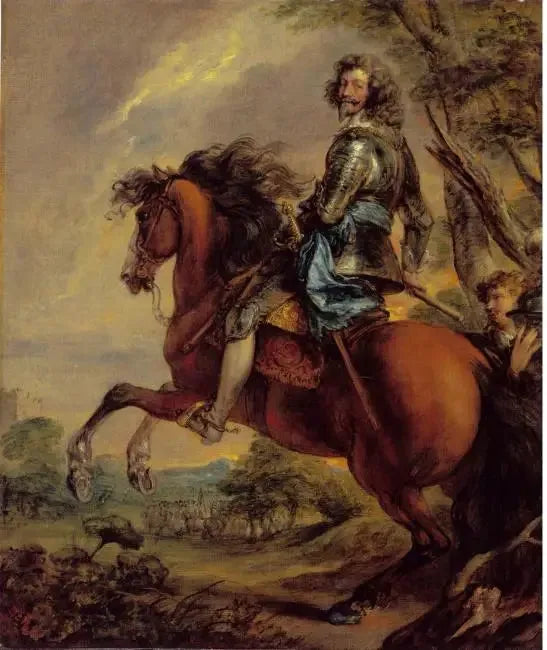 Portrait of Albert de Ligne, prince van Arenberg, on horseback - Thomas Gainsborough