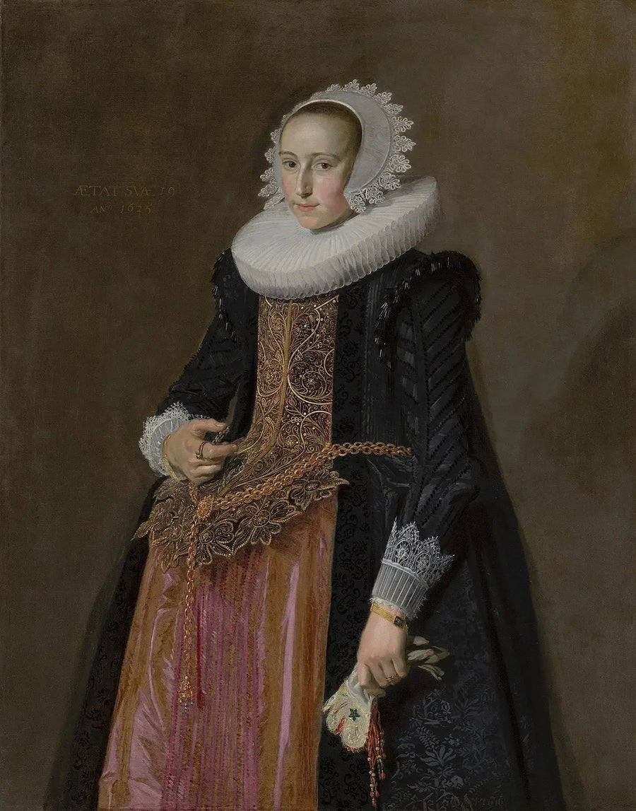 Portrait of Aletta Hanemans (1606-1653) - Frans Hals