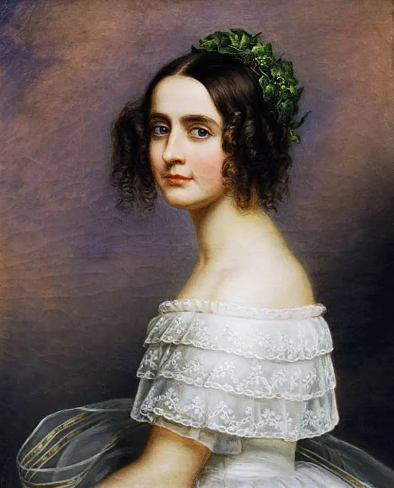 Portrait of Alexandra Amalie von Bayern (1826-1875) - Joseph Karl Stieler