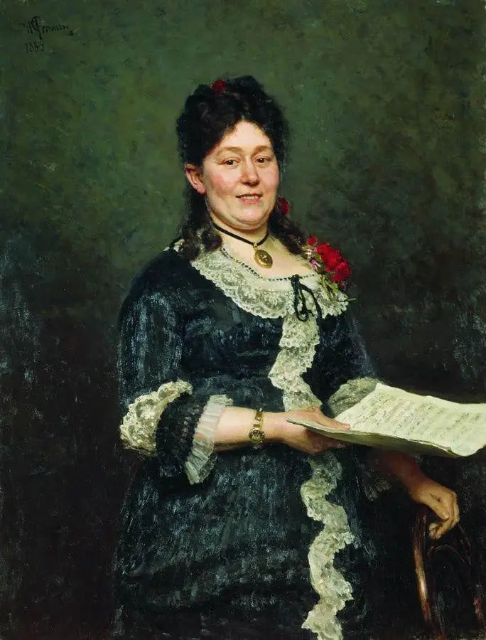 Portrait of Alexandra Molas - Ilya Repin