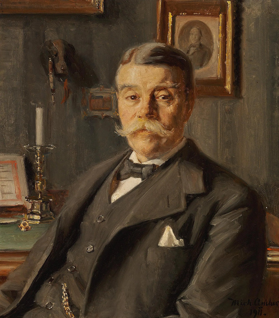 Portrait of Alexandre Bech. -Michael Peter Ancher