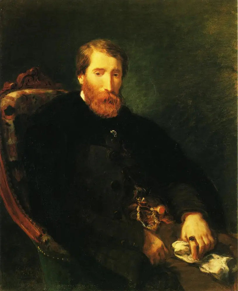 Portrait of Alfred Bruyas - Eugène Delacroix